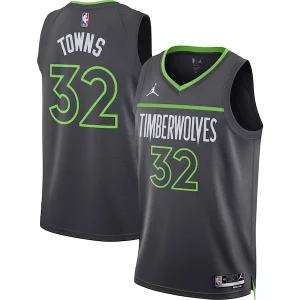 Karl Anthony Towns Minnesota Timberwolves Jordan Brand Unisex Swingman Jersey Statement Edition Charcoal Elegant Ideal for Collectors