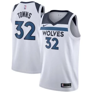 Karl Anthony Towns Minnesota Timberwolves Nike Fabulous Swingman Jersey White Association Edition Great for Fans