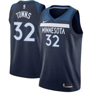 Karl Gorgeous Anthony Towns Minnesota Timberwolves Nike Swingman Jersey Navy Icon Edition Perfect for Game Day