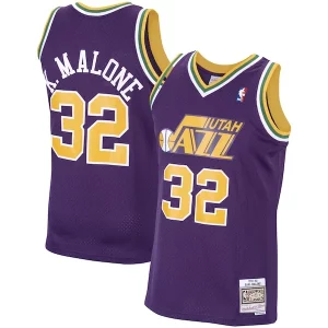 Karl Malone Elegant Utah Jazz 1991/92 Hardwood Classics Swingman Jersey Purple for Basketball Enthusiasts