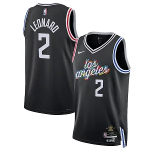Kawhi Leonard LA Clippers Nike Unisex Gorgeous 2022/23 Swingman Jersey City Edition Black Great for Fans