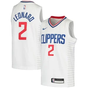 Kawhi Leonard LA Clippers Nike Youth 2020/21 Chic Swingman Jersey Association Edition White/Royal Ideal for Collectors