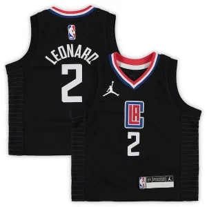 Kawhi Leonard LA Clippers Stylish Jordan Brand Toddler 2020/21 Jersey Black Statement Edition Great for Fans