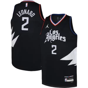Kawhi Leonard Trendy LA Clippers Jordan Brand Youth Swingman Jersey Statement Edition Black Must - Have for Jerseys Lovers