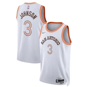 Keldon Johnson San Antonio Spurs Nike Unisex 2023/24 Swingman Jersey White City Chic Edition Perfect for Game Day