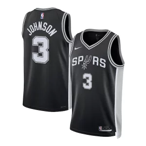 Keldon Johnson San Antonio Spurs Nike Unisex Stylish Swingman Jersey Icon Edition Black/White Perfect for Game Day