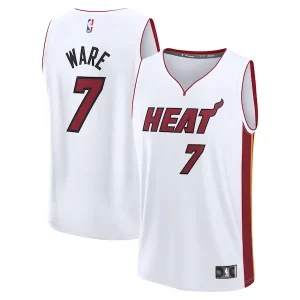 Kel'el Ware Miami Heat Fast Break Replica Player Jersey Stylish Association Edition White Perfect for Game Day