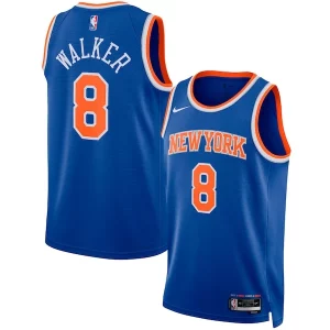 Kemba Walker New York Knicks Nike Unisex Swingman Jersey Chic Icon Edition Blue Perfect for Game Day