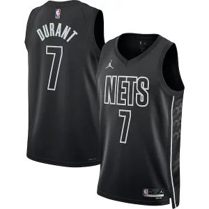 Kevin Durant Brooklyn Gorgeous Nets Jordan Brand Unisex Swingman Jersey Statement Edition Black Perfect for Game Day