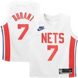 Kevin Durant Brooklyn Nets Nike Preschool Stylish 2022/23 Swingman Jersey White Classic Edition Great for Fans