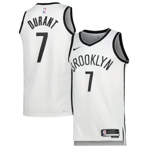 Kevin Durant Brooklyn Nets Nike Stylish Unisex Swingman Jersey Association Edition White/Black Ideal for Collectors