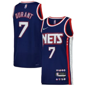 Kevin Durant Brooklyn Nets Nike Swingman Gorgeous Player Jersey City Edition Blue/Gray Ideal for Collectors