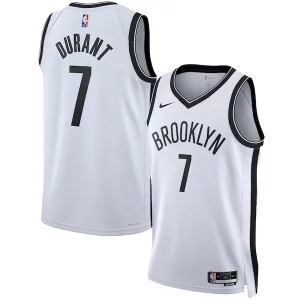 Kevin Durant Brooklyn Nets Nike Unisex Gorgeous Swingman Jersey Association Edition White/Black for Basketball Enthusiasts
