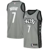 Kevin Durant Brooklyn Nets Trendy Nike Swingman Player Jersey Statement Edition Gray/Blue Great for Fans