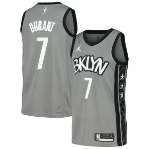 Kevin Durant Brooklyn Nets Trendy Nike Swingman Player Jersey Statement Edition Gray/Blue Great for Fans