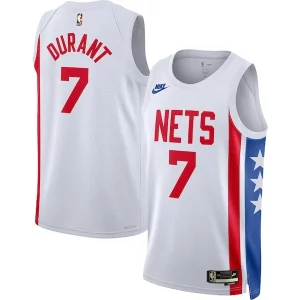 Kevin Durant Brooklyn Unique Nets Nike Swingman Jersey Classic Edition White Ideal for Collectors