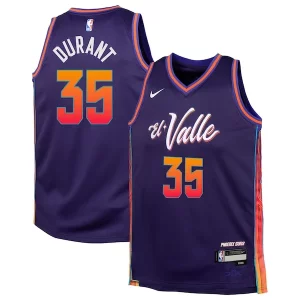 Kevin Durant Chic Phoenix Suns Nike Youth Swingman Replica Jersey City Edition Purple for Basketball Enthusiasts