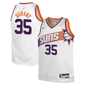 Kevin Durant Phoenix Gorgeous Suns Nike Youth Swingman Jersey Association Edition White Must - Have for Jerseys Lovers