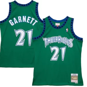 Kevin Garnett Minnesota Fabulous Timberwolves 1997/98 Hardwood Classics Reload 2.0 Swingman Jersey Green Great for Fans