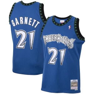 Kevin Garnett Minnesota Timberwolves 2001/02 Hardwood Classics Swingman Elegant Jersey Blue Ideal for Collectors