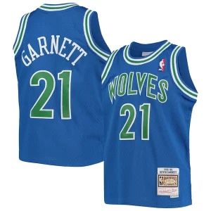 Kevin Garnett Minnesota Timberwolves Youth 1995 96 Trendy Hardwood Classics Swingman Jersey Blue Perfect for Game Day