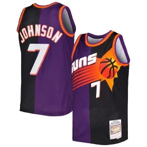Kevin Johnson Phoenix Suns Hardwood Gorgeous Classics 1996/97 Split Swingman Jersey Purple/Black Must - Have for Jerseys Lovers