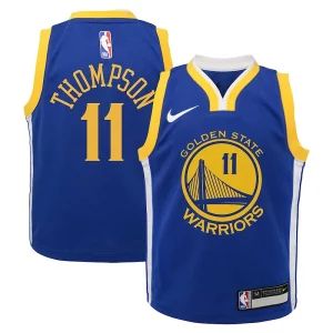 Klay Thompson Golden State Warriors Stylish Nike Preschool Dri FIT Swingman Player Jersey Icon Edition Royal Great for Fans