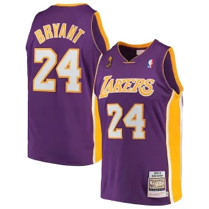 Kobe Gorgeous Bryant Los Angeles Lakers 2008/09 Hardwood Classics Authentic Jersey Purple Perfect for Game Day