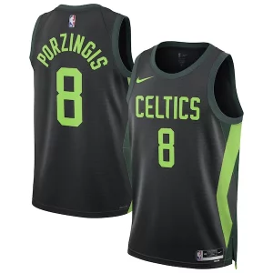 Kristaps Porzingis Boston Celtics Nike Unisex 2024/25 Swingman Player Jersey City Edition Black Fabulous Perfect for Game Day
