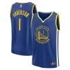 Kyle Anderson Golden State Warriors Youth Fast Break Replica Player Jersey Icon Edition Gorgeous Royal Must - Have for Jerseys Lovers