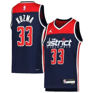 Kyle Kuzma Washington Wizards Jordan Brand Trendy Youth Swingman Jersey Statement Edition Navy Perfect for Game Day