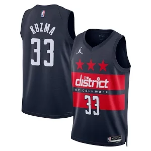 Kyle Kuzma Washington Wizards Jordan Brand Unisex 2024/25 Swingman Jersey Statement Elegant Edition Navy for Basketball Enthusiasts