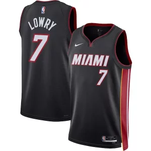 Kyle Lowry Miami Heat Nike Unisex Swingman Jersey Icon Stylish Edition Black Must - Have for Jerseys Lovers