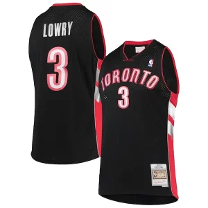 Kyle Lowry Toronto Eye - catching Raptors 2001/02 Hardwood Classics Swingman Jersey Black Great for Fans