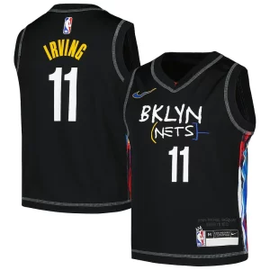 Kyrie Irving Brooklyn Nets Nike Preschool 2020/21 Swingman Jersey Fabulous City Edition Black Perfect for Game Day