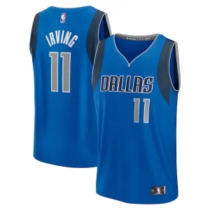 Kyrie Irving Dallas Mavericks Fast Break Replica Player Jersey Icon Unique Edition Blue Must - Have for Jerseys Lovers