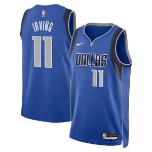 Kyrie Irving Dallas Mavericks Nike Unisex Swingman Trendy Replica Jersey Icon Edition Blue Perfect for Game Day