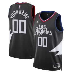 LA Clippers Jordan Brand Unisex 2022/23 Swingman Custom Jersey Statement Edition Unique Black Must - Have for Jerseys Lovers