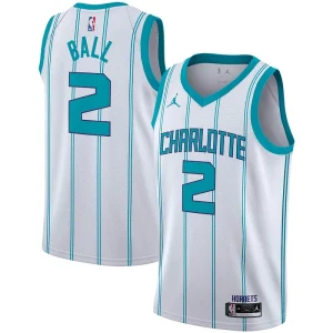 LaMelo Ball Charlotte Hornets Eye - catching Jordan Brand 2020/21 Swingman Player Jersey Association Edition White for Basketball Enthusiasts