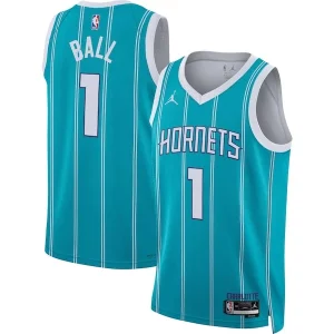 LaMelo Ball Charlotte Hornets Gorgeous Jordan Brand Unisex Swingman Jersey Icon Edition Teal/White Ideal for Collectors
