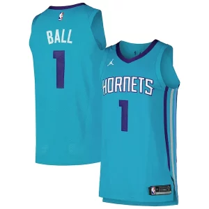 LaMelo Ball Charlotte Premium Hornets Jordan Brand Authentic Player Jersey Icon Edition Teal Perfect for Game Day