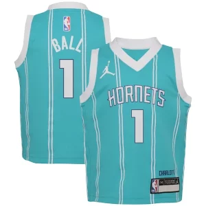 LaMelo Unique Ball Charlotte Hornets Jordan Brand Preschool Swingman Player Jersey Icon Edition Teal Perfect for Game Day