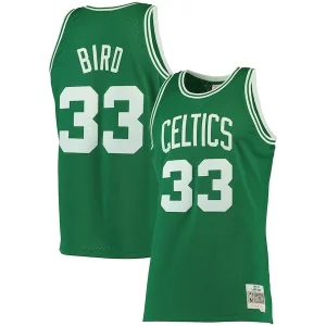 Larry Bird Boston Celtics 1985/86 Big Premium & Tall Hardwood Classics Swingman Jersey Kelly Green for Basketball Enthusiasts