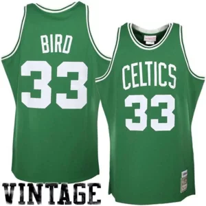 Larry Bird Boston Celtics 1985/86 Hardwood Classics Authentic Jersey Elegant Kelly Green Ideal for Collectors