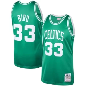 Larry Eye - catching Bird Boston Celtics 1985/86 Hardwood Classics Authentic Jersey Kelly Green Must - Have for Jerseys Lovers
