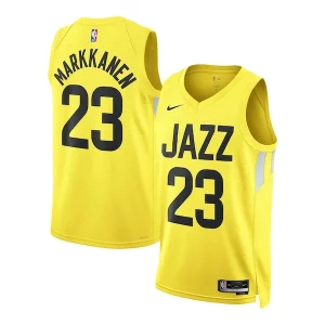 Lauri Markkanen Utah Jazz Nike Unisex Swingman Jersey Icon Edition Chic Gold Ideal for Collectors