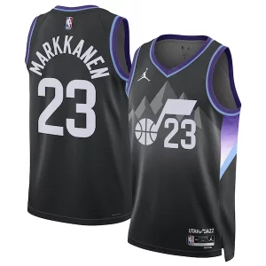 Lauri Premium Markkanen Utah Jazz Jordan Brand Unisex 2024/25 Swingman Jersey Statement Edition Black for Basketball Enthusiasts