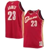 LeBron James Cleveland Cavaliers 2003/04 Fabulous Big & Tall Hardwood Classics Swingman Jersey Red Ideal for Collectors