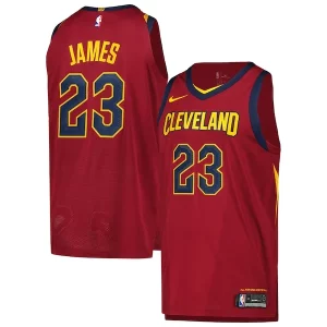 LeBron James Cleveland Cavaliers Nike Authentic Stylish Player Jersey Icon Edition Wine Perfect for Game Day