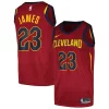 LeBron James Cleveland Cavaliers Nike Swingman Player Jersey Icon Edition Wine Fabulous Must - Have for Jerseys Lovers